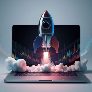 Amazon headquarters with AI and cloud visuals representing AWS expansion and e-commerce growth