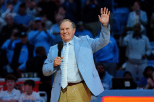 Bill Belichick looks on as North Carolina Tar Heels lose to California after late fumble in fourth quarter, continuing UNC football struggles in 2025 season.