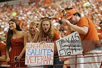 “Darrell K Royal–Texas Memorial Stadium filled with Longhorn fans on game day.”