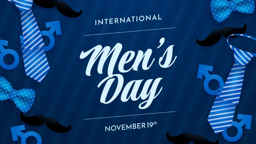 “Men supporting each other during International Men’s Day event.”