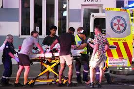 Emergency responders securing Bondi Beach after Australia beach incident today