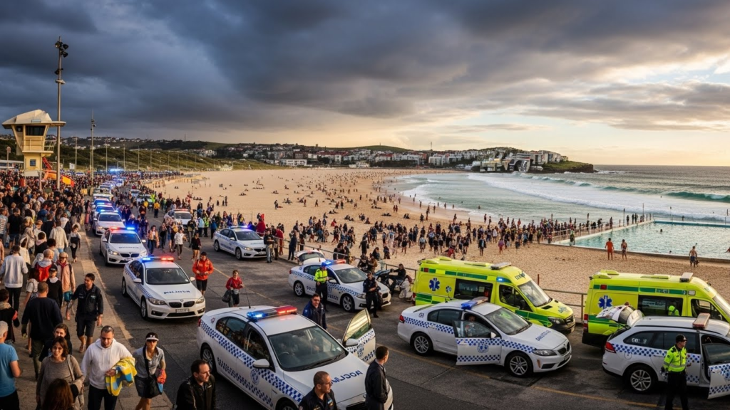 Crowds evacuated from Bondi Beach following incident