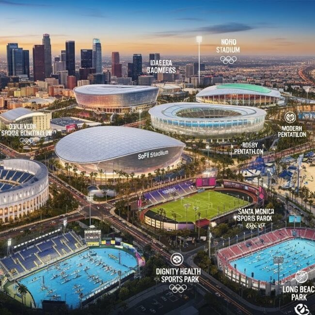LA28 Olympic venues across Los Angeles