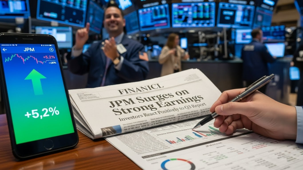 JPM stock gains as investors react to earnings report
