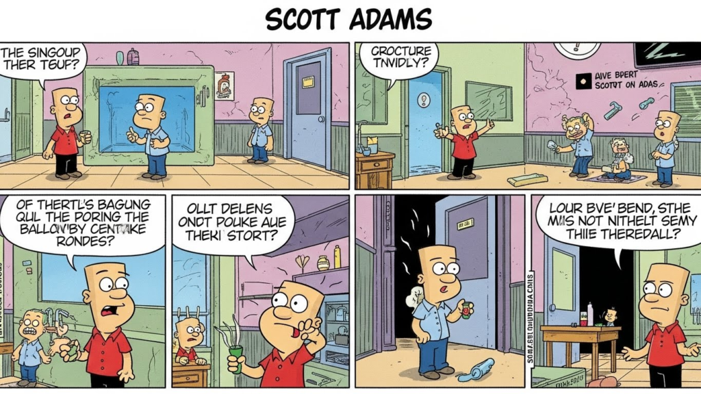 Dilbert comic strip created by Scott Adams