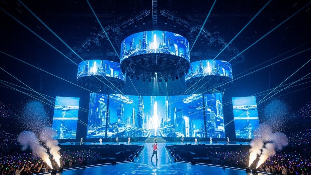 BTS world tour 2026 stage production and visuals