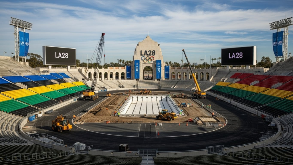 LA28 Olympic stadium preparations
